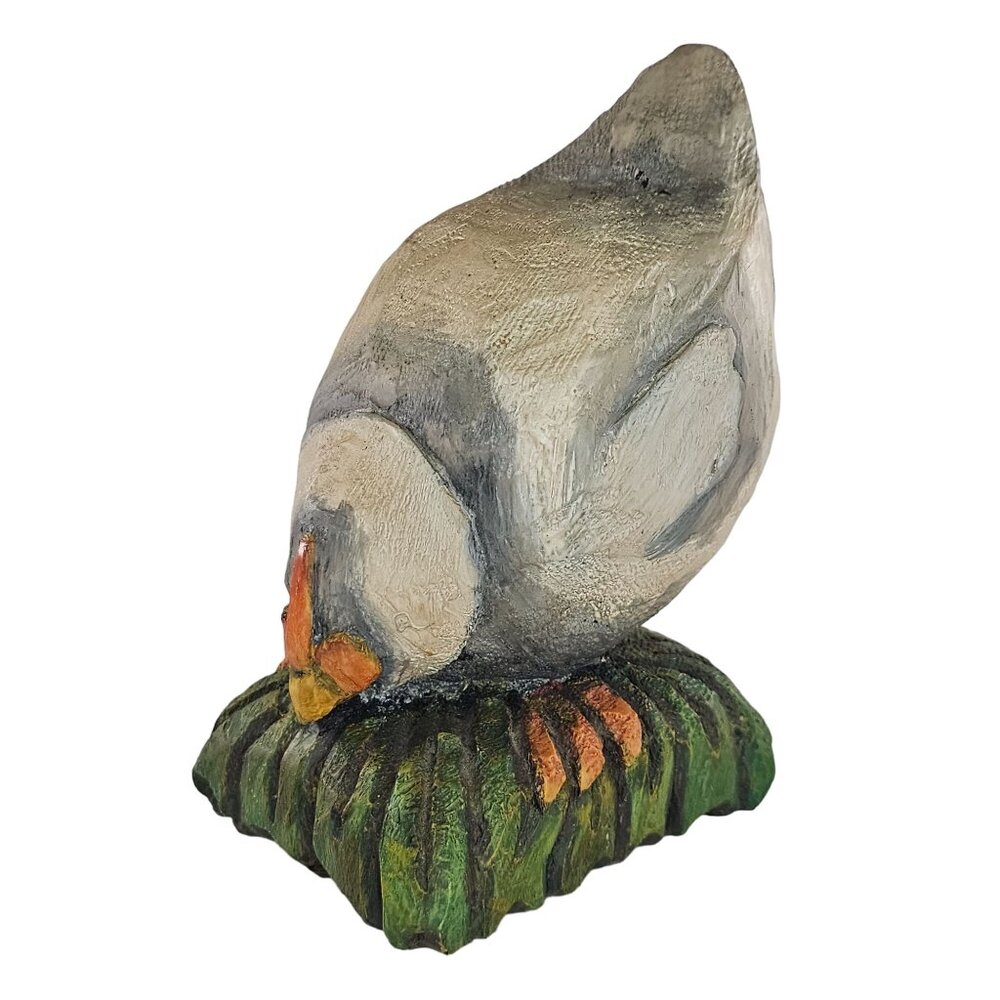 Hand-Painted Resin Chicken Hen Bird Figurine By Silvestri Signed A Costanza